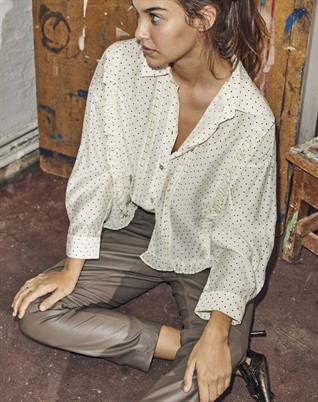 Shiloh Crop Leather Bukser 